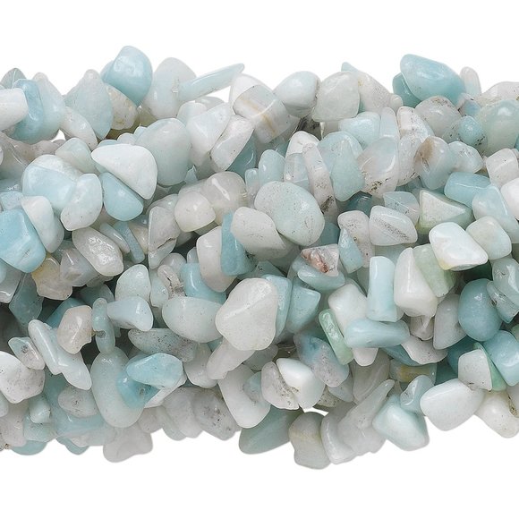 Amazonite (Natural) Chip Strand 34 Inches - Picture 1 of 2